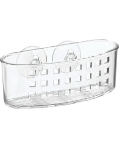 iDesign Sinkworks Clear Suction Scrubber & Sponge Holder