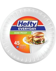 Hefty Everyday 8-7/8 In. Foam Plate (45-Count)