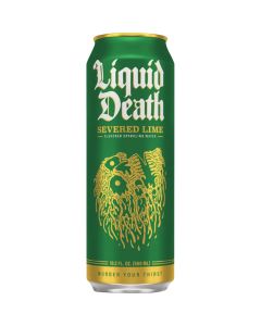 Liquid Death 19.2 Oz. Severed Lime 100% Sparkling Mountain Water