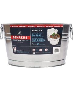 Behrens 5 Gal. Round Galvanized Steel Utility Tub