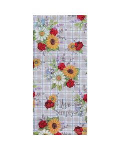 Kay Dee Designs Live Simply Floral Terry Kitchen Towel