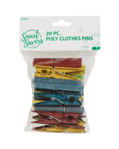 Smart Savers Spring Poly Clothespins (20-Pack)