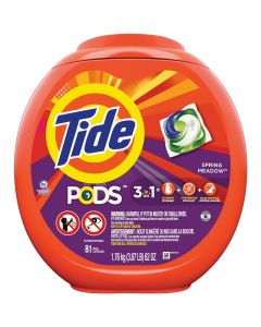 Tide Pods Spring Meadow HE Liquid Laundry Detergent Soap Pacs (81-Count)