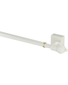 Kenney 16 In. To 28 In. 7/16 In. Petite Magnetic Cafe Rod, White