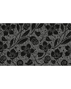 Americo Home Front Runner 18 In. x 30 In. Gray Flowers & Swirls Mat