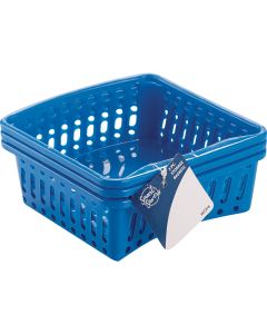 Smart Savers 5 In. W. x 2-1/3 In. H. x 6-1/2 In. L. Plastic Storage Basket (3-Pack)