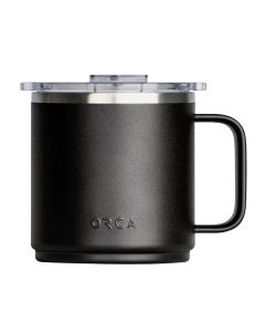 Orca 16 Oz. Black Camper Coffee Mug