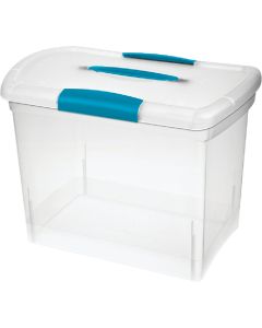 Sterilite ShowOffs 9-1/2 In. x 12-1/4 In. x 14-1/4 In. Clear Storage Tote