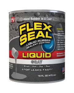 FLEX SEAL 1 Pt. Liquid Rubber Sealant, Gray