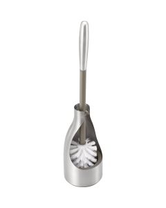 Polder Hide-Away Stainless Steel Toilet Brush Caddy