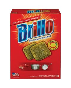 Brillo Lemon Steel Wool Scouring Pad (10 Count)