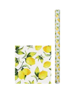 Magic Cover 54 In. x 15 Yd. Lemons Pattern Flannel Backed Yard Goods Decorative & Versatile Covering