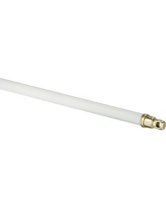 Kenney 11 In. To 19 In. 5/16 In. White Swivel Cafe Rod