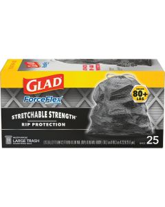 Glad Dual Defense 30 Gal. Large Black Trash Bag (25-Count)