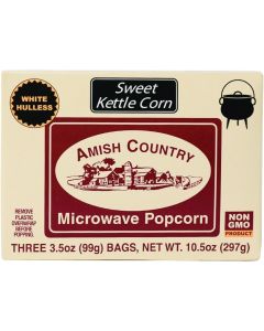 Amish Country Popcorn 3 Pack Sweet Kettle Microwave Popcorn