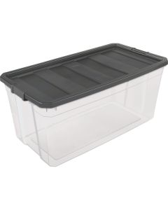 Sterilite 200 Qt./189L Flat Gray Stacker Box