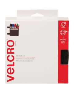 5yd Blk Velcro Adhsve Fastener