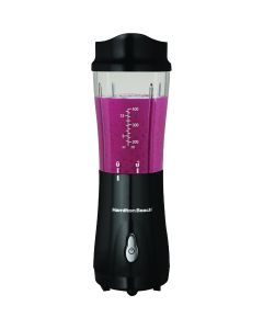 Hamilton Beach 14 Oz. Black Personal Blender with Travel Lid