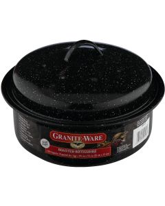 GraniteWare 3 Lb. Black Covered Round Roaster