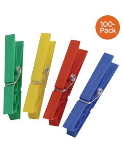 Honey Can Do Multicolored Plastic Clothespins (100-Pack)