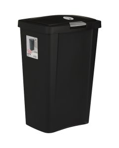 Sterilite 13 Gal./49 L Black TouchTop Wastebasket