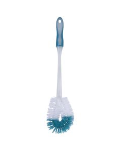 18.5 In. Polypropylene Bristle Toilet Bowl Brush With Rubber Grip