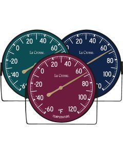 La Crosse 5 In. Assorted Color Dial Thermometer with Bracket - Navy, Green, Berry