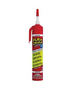 Flex Caulk 6.75 Oz. White Hybrid Caulk Cartridge With Adjustable Nozzle