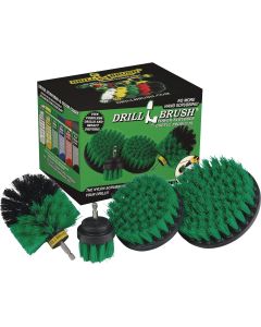 Drillbrush Kitchen Medium Green Drill Brush (4 Piece)