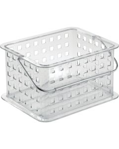 iDesign Clarity 8.8 In. L.x 6.9 In. H. x 5.3 In. D. Plastic Stackable Storage Basket