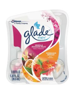 Glade PlugIns Passion Fruit/Hawaiian Breeze Scented Oil Air Freshener Refill (2-Count)