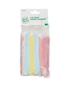 Smart Savers 5 In. x 2.7 In. Scrub Sponge (5-Count)