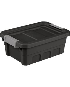 Sterilite 4 Gal./15L Black Stacker Tote