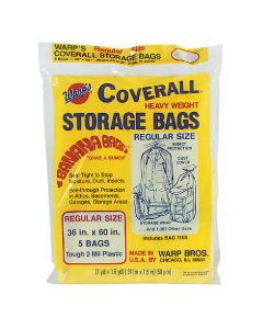 Warp's Coverall 36 In. x 60 In. Heavyweight Storage Bag (5-Count)