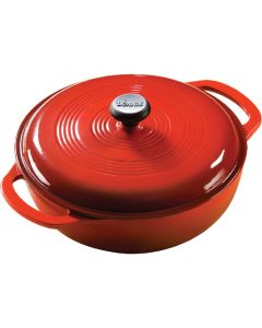 Lodge 3 Qt. Dutch Oven, Red