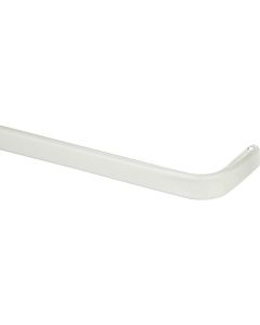 Kenney 48 In. To 86 In. 1 In. Single Curtain Rod, White