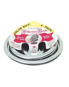 Range Kleen Electric (2) 6" & (2) 8" Style A Round Chrome Drip Pan