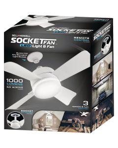 Bell+Howell SocketFan LED Light & Fan