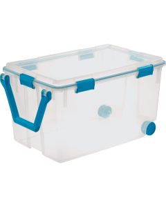 Sterilite 120 Qt./114 Ltr. Blue Aquarium Wheeled Gasket Box