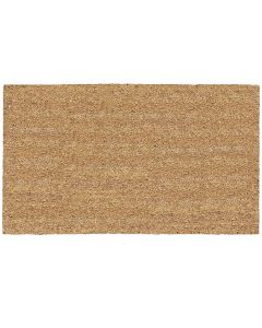 Americo Home Tan 16 In. x 27 In. Coir/Vinyl Door Mat