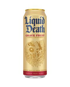 Liquid Death 19.2 Oz. Grave Fruit 100% Sparkling Mountain Water