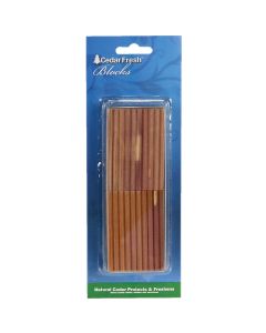 Cedar Fresh Cedar Wood 2 In. W. x 0.275 In. H. x 0.5 In. D. Cedar Blocks (4-Pack)