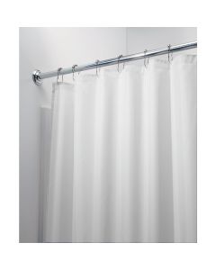 iDesign 72 In. x 72 In. White Polyester Shower Curtain Liner