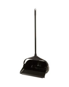 Rubbermaid Commercial Lobby Pro Black Upright Dustpan