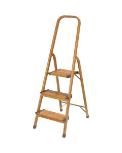 Polder Wood Grain Color 3-Step Ultralight Aluminum Step Ladder