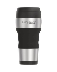 Thermos ThermoCafe 16 Oz. Black Stainless Steel Travel Tumbler