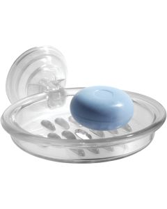 iDesign Power Lock Clear Soap Dish