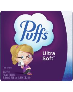 Puffs Ultra Soft Non-Lotion Facial Tissue (56-Count)