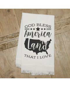 Second Nature God Bless America Land that I Love Kitchen Towel