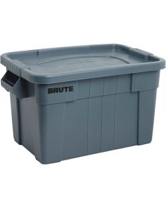 Rubbermaid Commercial Brute 20 Gal. Gray Storage Tote with Lid